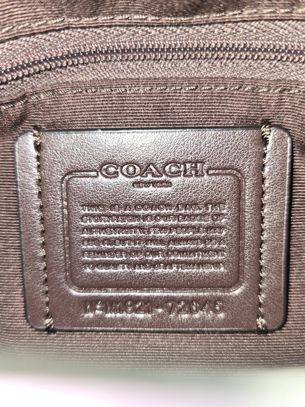 Coach Lavender Pebbled Leather Backpack - Picture 5 of 6